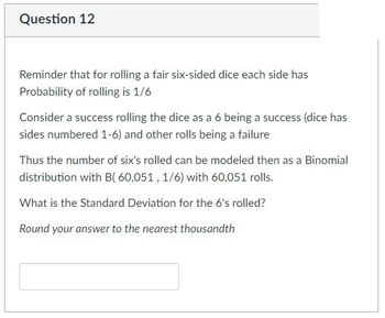 Answered: Reminder That For Rolling A Fair… | Bartleby