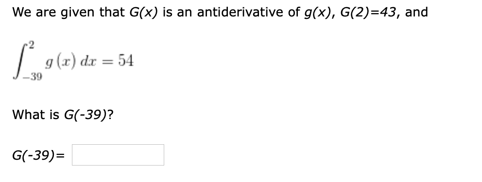 Answered: We Are Given That G(x) Is An… | Bartleby