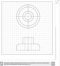 ビ
DIMENSION THE OBJECT SHOWN BELOW. NOTE THAT NOT ALL ORTHOGRAPHIC VIEWS WILL REQUIRE DIMEN-
SIONS. Do NOT OVERDIMENSION. ASSUME GRID SPACING IS 0.2".
247
VisualizationN & ENgIneerinG Design GrapHICS WITH AUGMENTED REALITY
