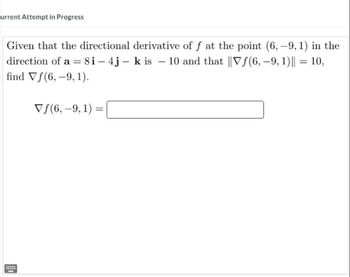 Answered: Iven That The Directional Derivative Of… | Bartleby