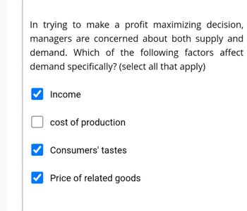 Answered: In Trying To Make A Profit Maximizing… | Bartleby