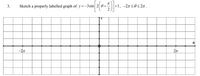 3.
Sketch a properly labelled graph of y=-3sin 2 0+
+1, -27 <0s 2n .
-2
