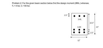 Answered: Problem 2: For The Given Beam Section… | Bartleby