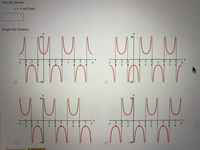 Find the period.
y = 4 sec(2rx)
Graph the function.
1
-1
-164
Nood Holn?
