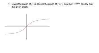 Answered: 1) Given the graph of f(x), sketch the… | bartleby