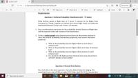 Seminar 4.pdf
File | C:/Users/User/Desktop/Seminar%204.pdf
Not syncing
Q
CD Page view
A Read aloud
E Highlight
1
of 2
Draw
Erase
Requirements
Question 1 Uniform Probability Distribution (60 – 70 mins)
Delta Airlines quotes a flight time of 2 hours, 5 minutes for its flights from
Cincinnati to Tampa. Suppose we believe that actual flight times are uniformly
distributed between 2 hours and 2 hours, 20 minutes.
1. Give a mathematical expression for the probability density function of flight time
and the expected value and variance of the distribution;
2. Create a scatter graph using dynamic process learnt in the previous sessions to
show the uniform probability distribution graphically, then answer the below
questions:
a. What is the probability that the flight will be no more than 5
minutes late?
b. What is the probability that the flight will be more than 10 minutes
late?
c. What is the probability that the flight will be between 4 and 8
minutes late?
d. In a month of 200 flight journeys finished, how many should have
arrived 5 minutes or less earlier?
Question 2 Normal Distribution
New York City is the most expensive city in the United States for lodging. The
mean hotel room rate is $204 per night (USA Today, April 30, 2012). Assume that
17:57
P Type here to search
w
12/03/2021
