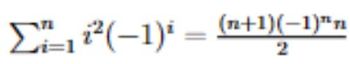 Σ1 (−1) = (n+1)(−1)",
2