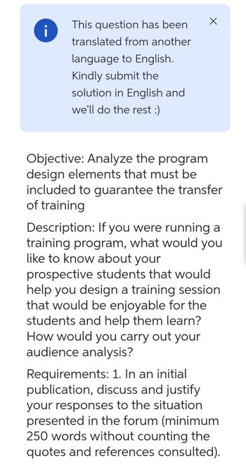 Answered Objective Analyze The Program Design Bartleby 0938