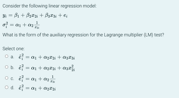 Answered: Consider The Following Linear… | Bartleby