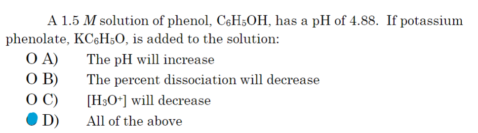 Phenol, C6H5OH