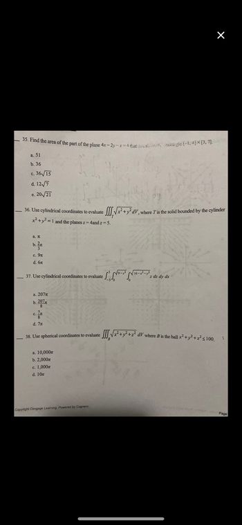 Answered 37 Use Cylindrical Coordinates To… Bartleby