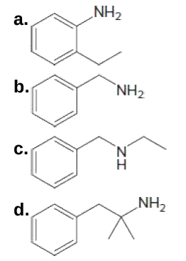 Answered: NH2 A. B. `NH2 C. D. NH2 | Bartleby