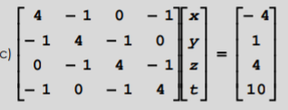 Answered: Solve the equations using (i) Gauss… | bartleby