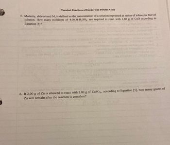 Answered: Chemical Reactions Of Copper And… | Bartleby