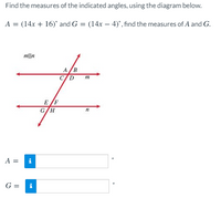 Answered: Find the measures of the indicated… | bartleby