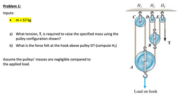 Answered: Problem 1: Inputs: M = 57 Kg A) What… | Bartleby