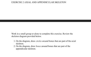 Answered: EXERCISE 2 AXIAL AND APPENDICULAR… | bartleby