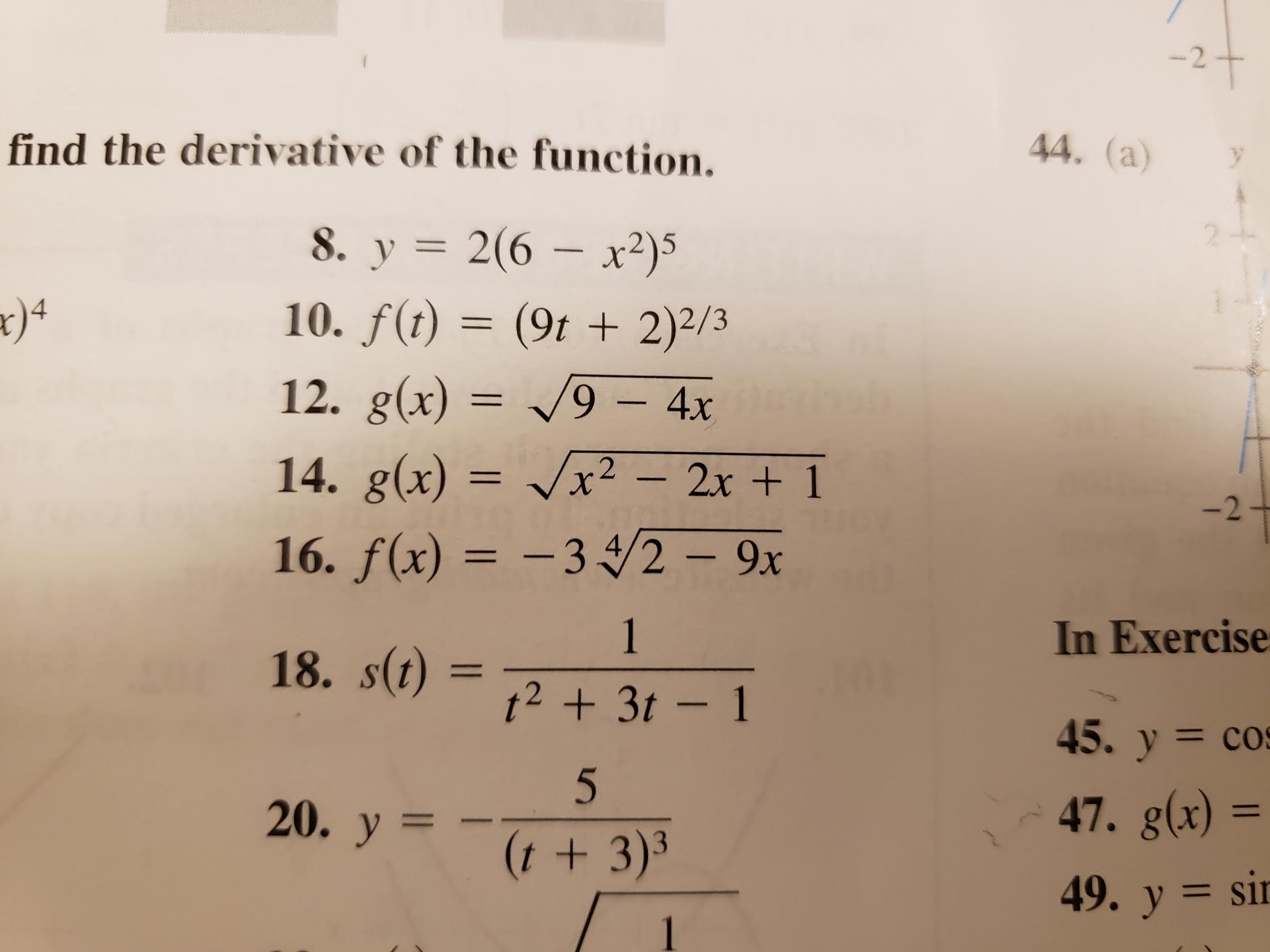 Answered 2 Find The Derivative Of The Function Bartleby