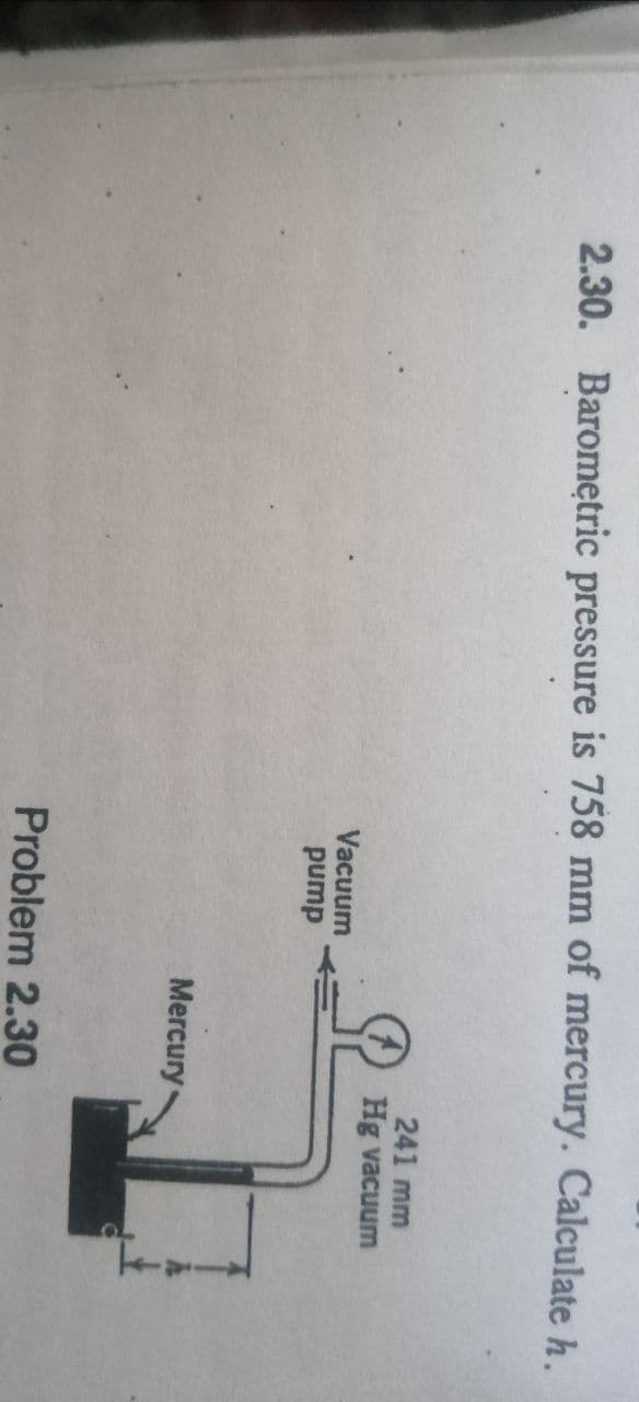 Answered: 2.30. Barometric Pressure Is 758 Mm Of… | Bartleby