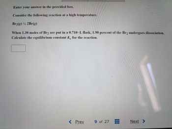 Answered: Consider The Following Reaction At A… | Bartleby