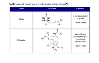 Answered: Part B. Mark Each Chirality Center In… | Bartleby