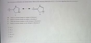 Answered: Two resonance contributors are shown… | bartleby