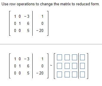 Answered Use row operations to change the matrix bartleby