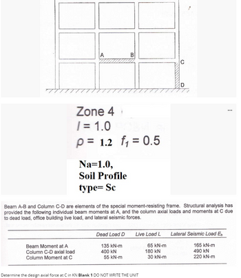 Answered: Beam A-B And Column C-D Are Elements Of… | Bartleby