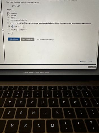 Answered: The Ideal Gas Law is given by the… | bartleby