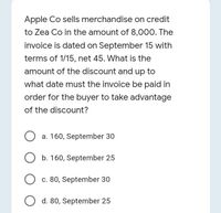 Answered Apple Co sells merchandise on credit to bartleby