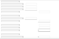 The image displays a form with several dropdown menus and input fields, likely designed for configuring specific financial or product parameters. Below is a detailed description suitable for an educational context:

### Dropdown Menus
The form includes a series of dropdown menus, each indicated by a small arrow, suggesting user interaction is required to select options from a predefined list. The dropdown fields might be used to choose categories or specific items related to financial products or other configurable settings.

### Input Fields
The form also includes various input fields, allowing text entry. These fields might be used for specific numerical or textual data input, such as:

1. **Top Left Section:**
   - Sequential dropdown fields for selecting options.
   
2. **Top Right Section:**
   - Three input fields possibly for entering identifiers or quantities.
   - One standalone input field for an unspecified purpose.

3. **Middle Right Section:**
   - Two input fields aligned vertically.
   - Three additional input fields, with one being marked by a dollar sign, indicating a monetary value.

4. **Bottom Section:**
   - A single input field marked with a dollar sign, also intended for entering a financial figure.

### Educational Insight
In an educational context, this form could be a practical example for demonstrating how to build interactive web tools for data entry. It highlights the combination of dropdowns for selecting from predefined choices and text boxes for specific input, commonly seen in online financial tools, surveys, and configuration systems.