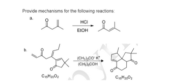 Answered: Provide Mechanisms For The Following… | Bartleby