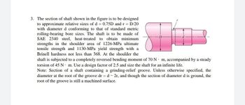 Answered: The section of shaft shown in the… | bartleby