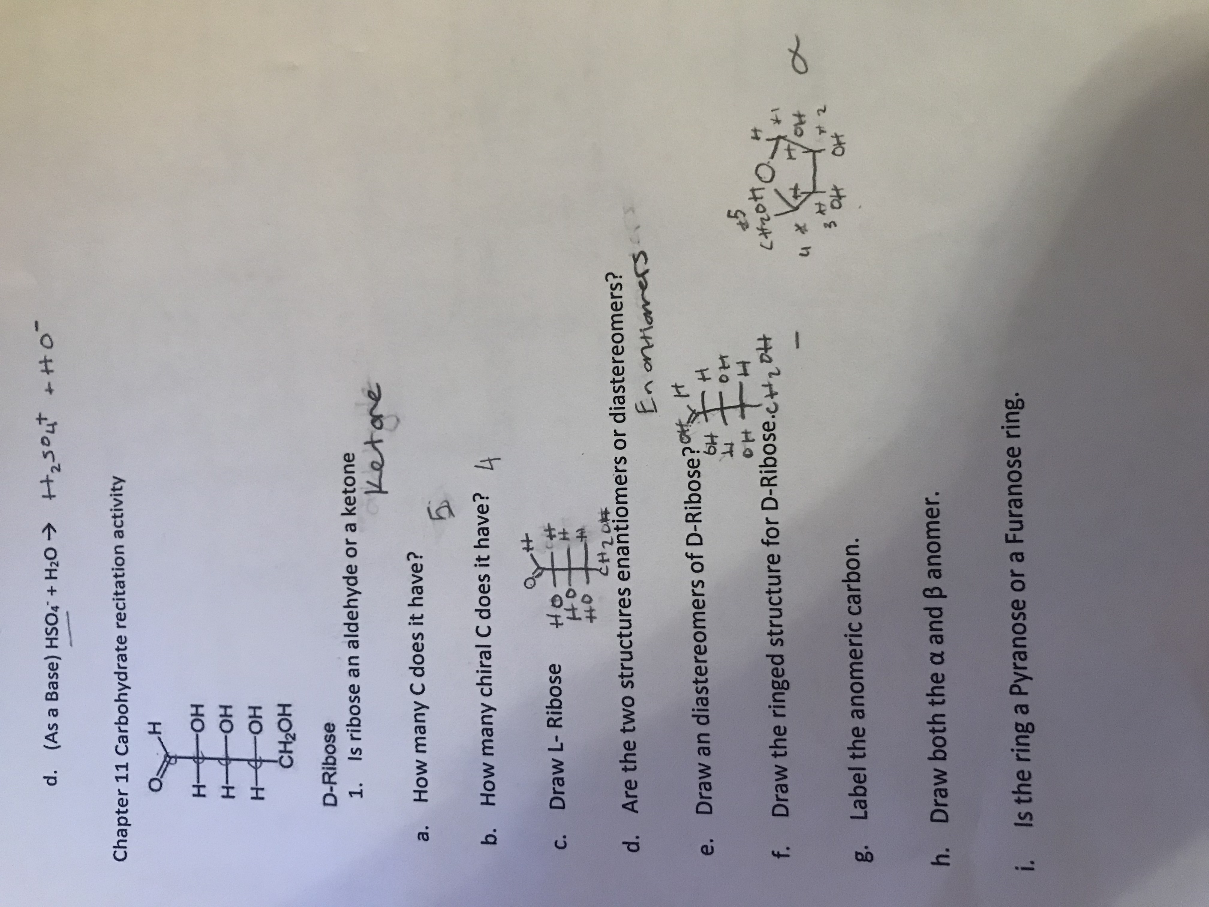 answered-label-the-anomeric-carbon-for-d-ribose-bartleby