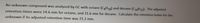 An unknown compound was analyzed by GC with octane (C3H18) and decane (C10H22). The adjusted
retention times were 14.6 min for octane, and 31.6 min for decane. Calculate the retention index for the
unknown if its adjusted retention time was 21.2 min.
