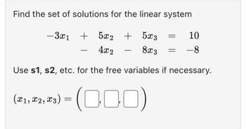 Answered: Find The Set Of Solutions For The… | Bartleby