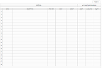 PAGE 10
JOURNAL
ACCOUNTING EQUATION
LIABILITIES
EQUITY
DATE
DESCRIPTION
POST. REF.
DEBIT
CREDIT
ASSETS
1
11
14
15
16
17
