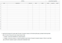 JOURNAL
ACCOUNTING EQUATION
DATE
DESCRIPTION
POST, REF.
DEBIT
CREDIT
ASSETS
LIABILITIES
EQUITY
1
11
11
13
14
2. Assuming that the payroli for the last week of the year is to be pald on January 5 of the following fiscal year, journalize the following entries
(refer to the Chart of Accounts for exact wording of account tioes):
a. On page 11 of the joumal: December 30, to record the payrol.
b. On page 12 of the journal: January 5, to record the employer's payrol taxes on the payrol to be pald on Januery 5. Since t is a new fiscal
year, al $780,000 in salaries is subject to unempioyment compensation taxes
