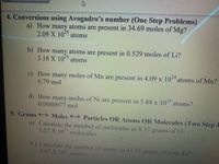 Answered a How many atoms are present in 34.69 bartleby