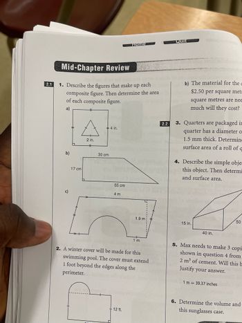 Answered: 2.1 Mid-Chapter Review 1. Describe The… | Bartleby