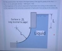 Answered: For The Curved Surface AB Shown In The… | Bartleby