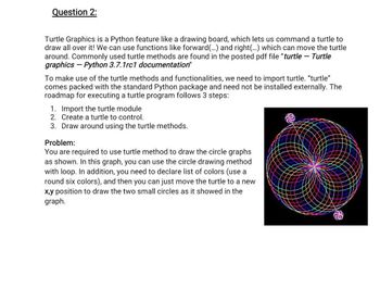 Solved For this assignment you are to use the Python turtle