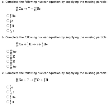 Answered: A. Complete The Following Nuclear… | Bartleby