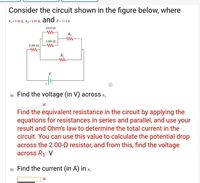 Answered: Consider The Circuit Shown In The… | Bartleby