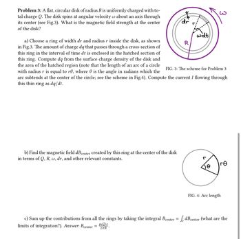 Answered: Problem 3: A flat, circular disk of… | bartleby