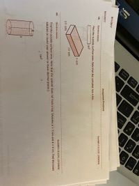 pause
break
prt sc
backspace
enter
5
oadn
pgd
nsert
delete
sysra
home
9/11/2017
f12
9/11/2017
18.
Question Detai's
Assignment Previewor
Find the outside surface area, Note that the container has a top.
SmithNM13 8.3.037. (3858254]
cm2
4 cm
10 cm
30 cm
19.
Question Details
Find the outside surface area. Note that the cylinder does not have a top. (Assume a = 3 cm and b = 9 cm. Find the exact
solution or round your answer to three decimal places.)
SmithNM13 8.3.041. [3733800)
cm?
