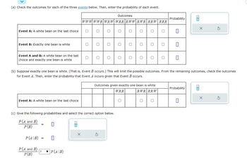 Answered: (a) Check The Outcomes For Each Of The… | Bartleby