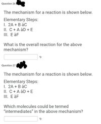 Answered: Question 26 The Mechanism For A… | Bartleby