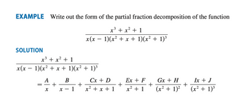 Partial fraction deals decomposition calc