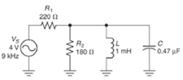 9 kHz
R₁
2200
w
R₂
1800
1 mH
.C
0.47 µF